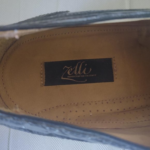 Zelli Men's Crocodile Leather Shoes - BLACK 12M - Picture 12 of 12